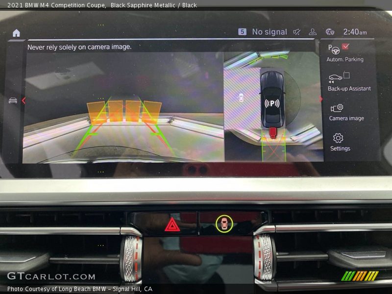 Black Sapphire Metallic / Black 2021 BMW M4 Competition Coupe