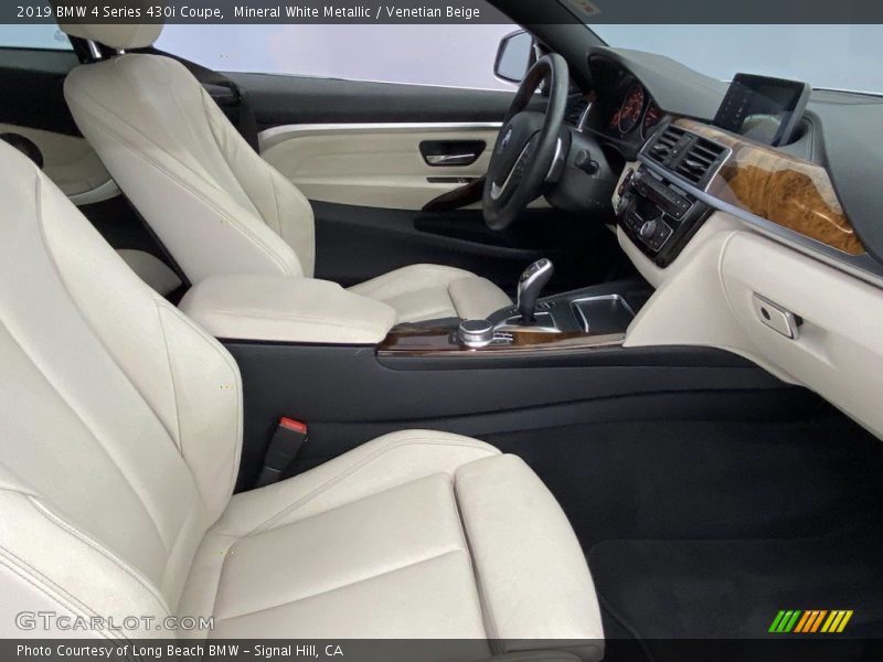 Mineral White Metallic / Venetian Beige 2019 BMW 4 Series 430i Coupe