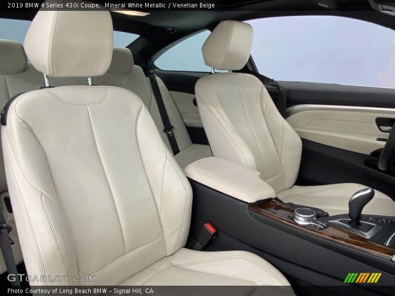 Mineral White Metallic / Venetian Beige 2019 BMW 4 Series 430i Coupe