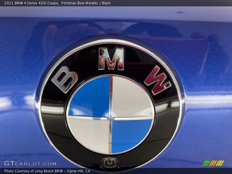 Portimao Blue Metallic / Black 2021 BMW 4 Series 430i Coupe