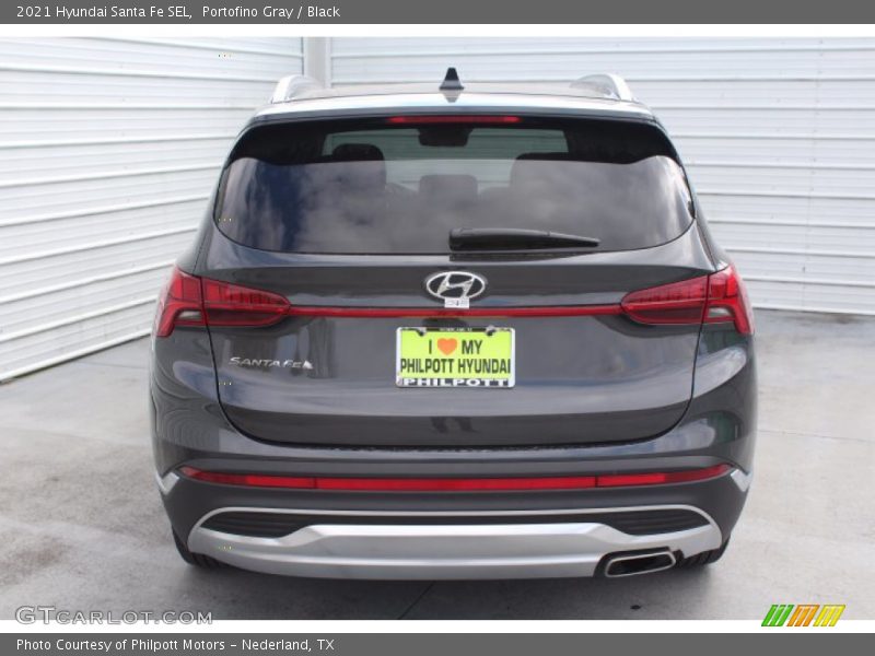 Portofino Gray / Black 2021 Hyundai Santa Fe SEL