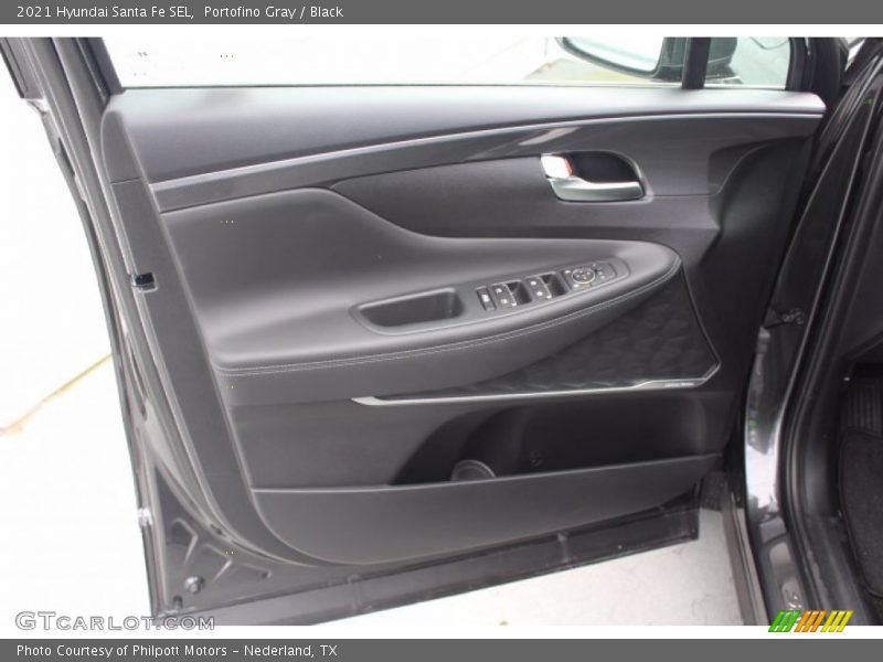 Portofino Gray / Black 2021 Hyundai Santa Fe SEL