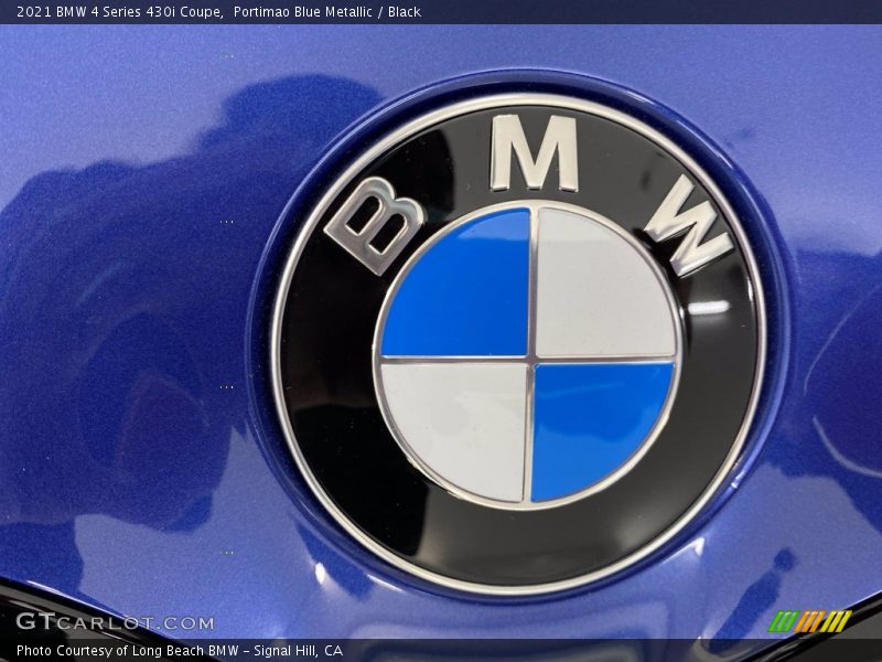 Portimao Blue Metallic / Black 2021 BMW 4 Series 430i Coupe