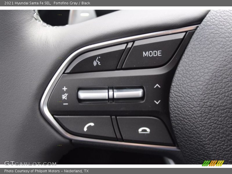 Portofino Gray / Black 2021 Hyundai Santa Fe SEL