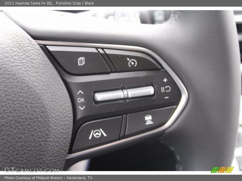 Portofino Gray / Black 2021 Hyundai Santa Fe SEL