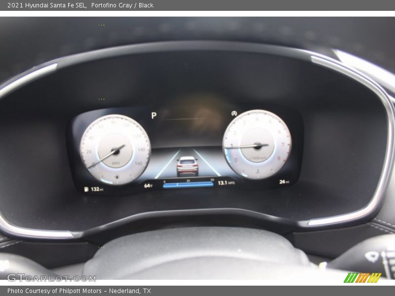 Portofino Gray / Black 2021 Hyundai Santa Fe SEL