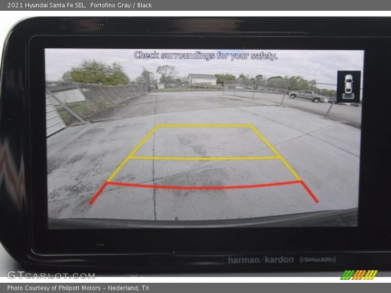 Portofino Gray / Black 2021 Hyundai Santa Fe SEL