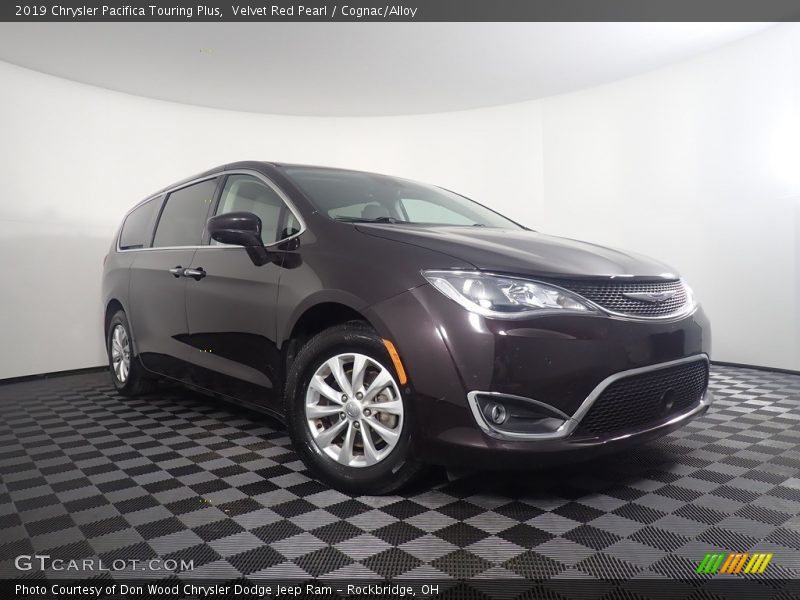 Velvet Red Pearl / Cognac/Alloy 2019 Chrysler Pacifica Touring Plus