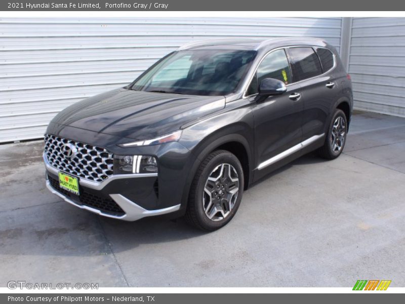 Portofino Gray / Gray 2021 Hyundai Santa Fe Limited