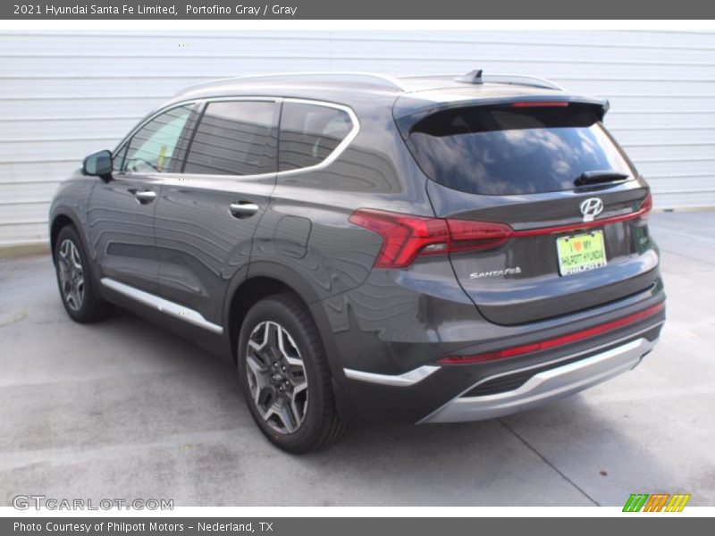 Portofino Gray / Gray 2021 Hyundai Santa Fe Limited