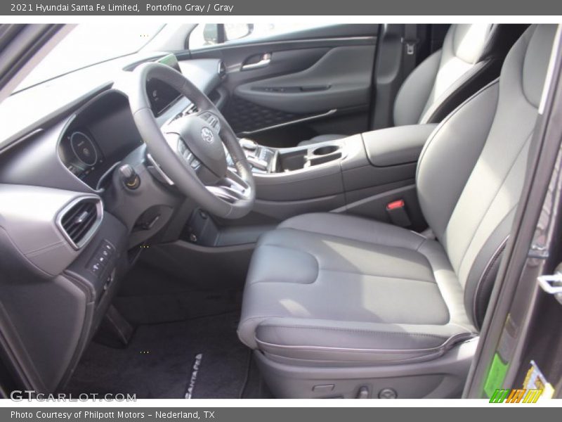 Portofino Gray / Gray 2021 Hyundai Santa Fe Limited