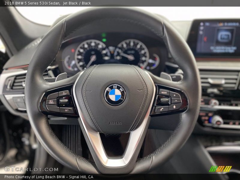 Jet Black / Black 2018 BMW 5 Series 530i Sedan