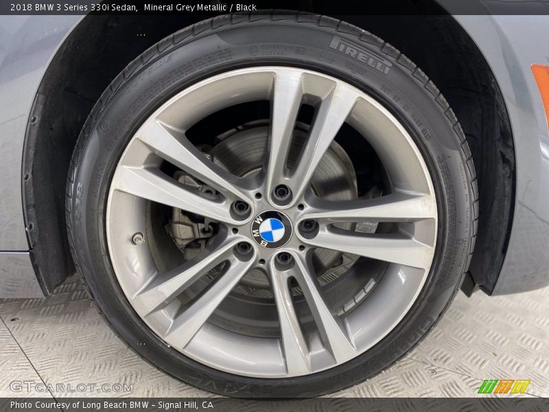 Mineral Grey Metallic / Black 2018 BMW 3 Series 330i Sedan