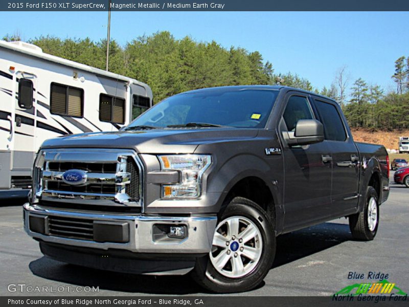 Magnetic Metallic / Medium Earth Gray 2015 Ford F150 XLT SuperCrew