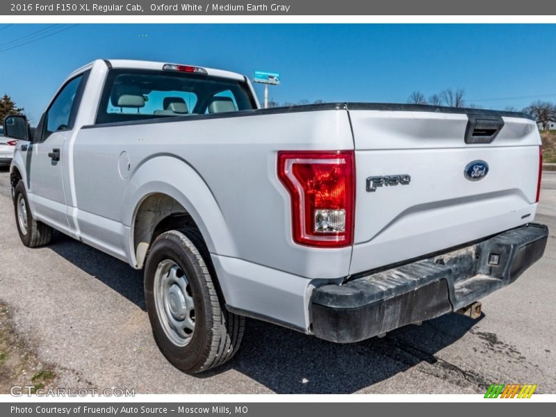 Oxford White / Medium Earth Gray 2016 Ford F150 XL Regular Cab