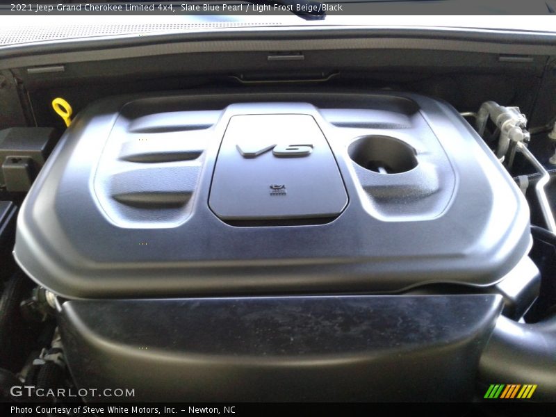 Slate Blue Pearl / Light Frost Beige/Black 2021 Jeep Grand Cherokee Limited 4x4