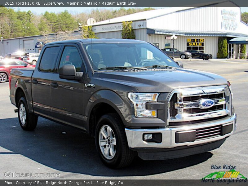 Magnetic Metallic / Medium Earth Gray 2015 Ford F150 XLT SuperCrew