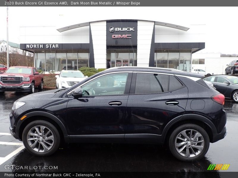 Dark Moon Blue Metallic / Whisper Beige 2020 Buick Encore GX Essence AWD