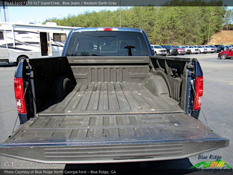 Blue Jeans / Medium Earth Gray 2016 Ford F150 XLT SuperCrew