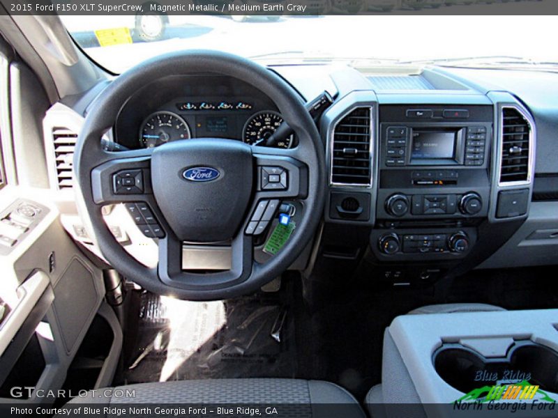 Magnetic Metallic / Medium Earth Gray 2015 Ford F150 XLT SuperCrew