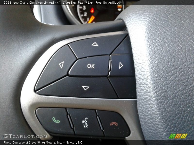 Slate Blue Pearl / Light Frost Beige/Black 2021 Jeep Grand Cherokee Limited 4x4