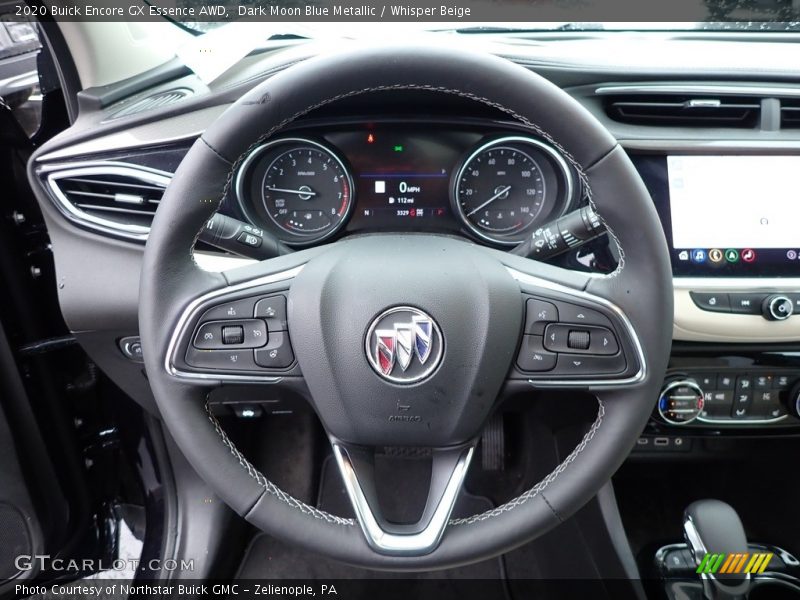 Dark Moon Blue Metallic / Whisper Beige 2020 Buick Encore GX Essence AWD