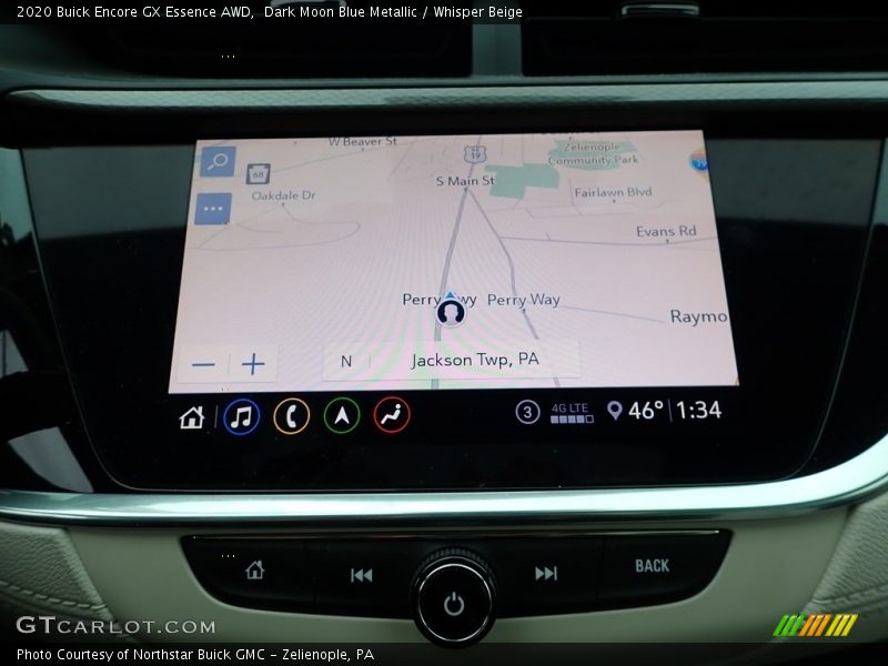Dark Moon Blue Metallic / Whisper Beige 2020 Buick Encore GX Essence AWD