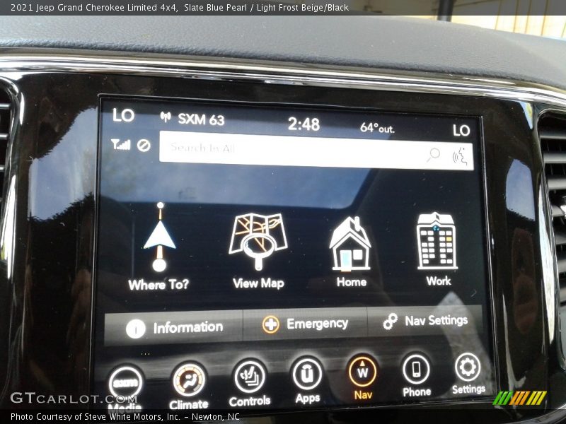 Slate Blue Pearl / Light Frost Beige/Black 2021 Jeep Grand Cherokee Limited 4x4