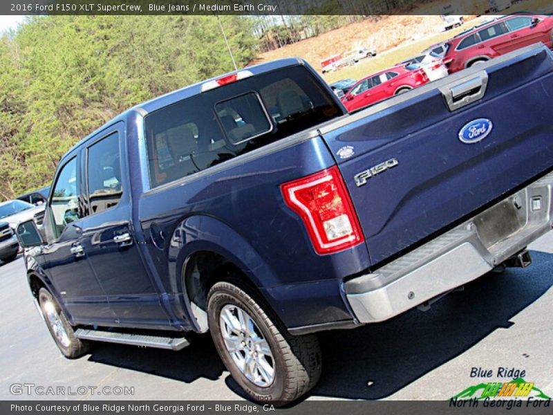 Blue Jeans / Medium Earth Gray 2016 Ford F150 XLT SuperCrew