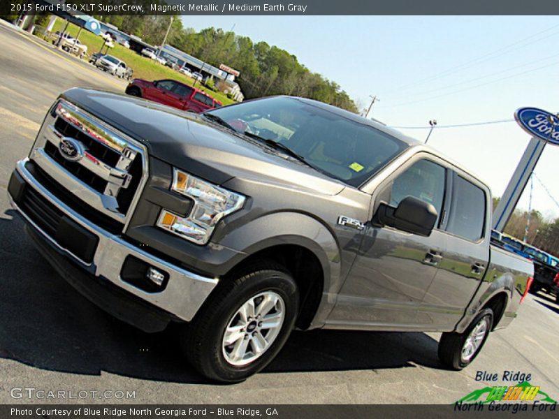 Magnetic Metallic / Medium Earth Gray 2015 Ford F150 XLT SuperCrew
