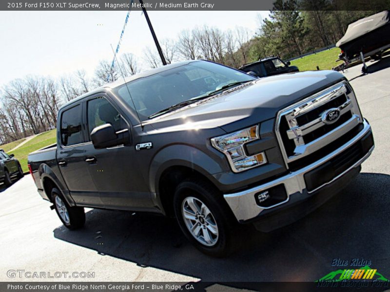 Magnetic Metallic / Medium Earth Gray 2015 Ford F150 XLT SuperCrew