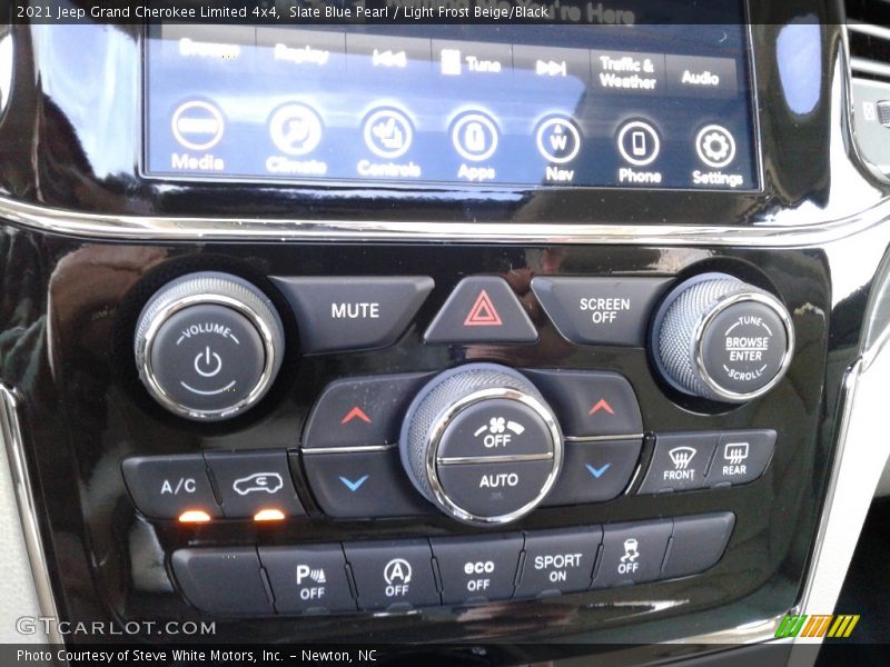 Slate Blue Pearl / Light Frost Beige/Black 2021 Jeep Grand Cherokee Limited 4x4