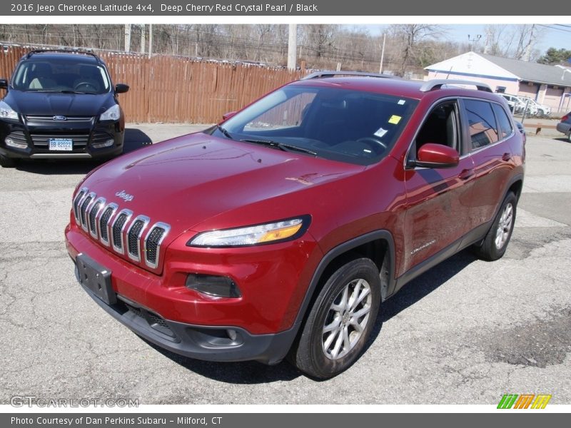 Deep Cherry Red Crystal Pearl / Black 2016 Jeep Cherokee Latitude 4x4