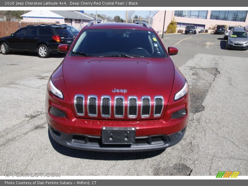 Deep Cherry Red Crystal Pearl / Black 2016 Jeep Cherokee Latitude 4x4