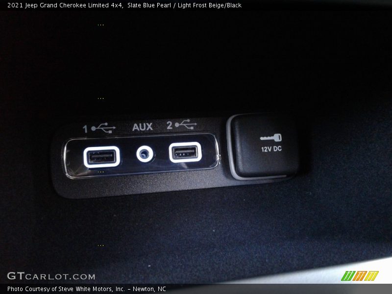 Slate Blue Pearl / Light Frost Beige/Black 2021 Jeep Grand Cherokee Limited 4x4