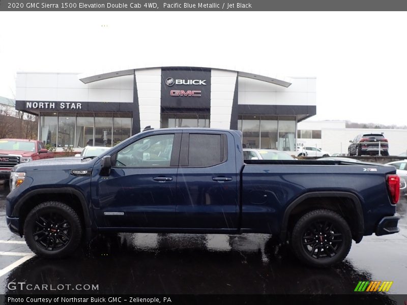 Pacific Blue Metallic / Jet Black 2020 GMC Sierra 1500 Elevation Double Cab 4WD