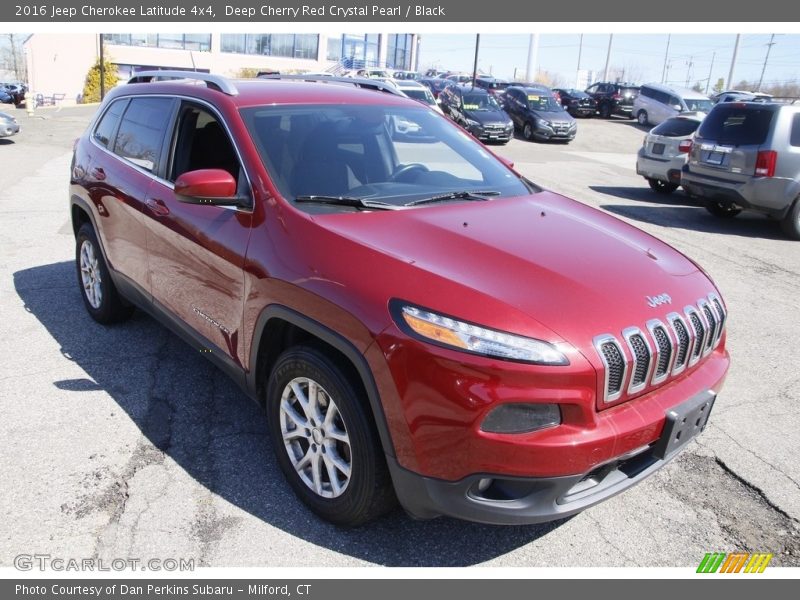 Deep Cherry Red Crystal Pearl / Black 2016 Jeep Cherokee Latitude 4x4