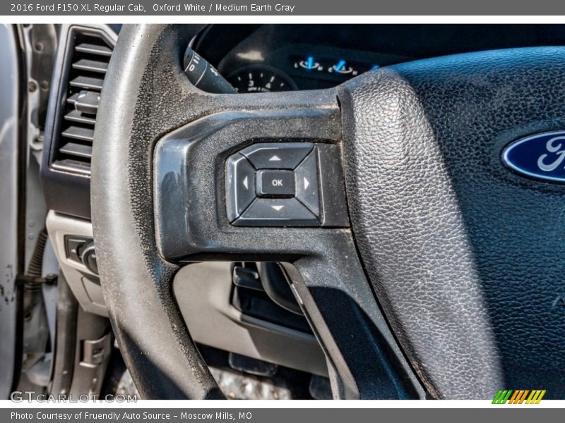 Oxford White / Medium Earth Gray 2016 Ford F150 XL Regular Cab