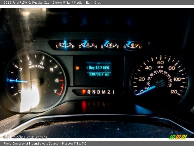 Oxford White / Medium Earth Gray 2016 Ford F150 XL Regular Cab