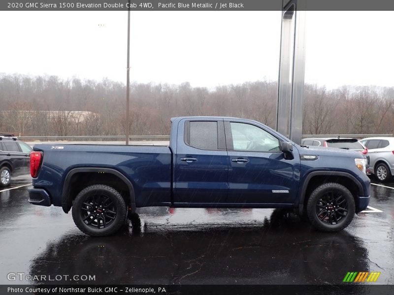 Pacific Blue Metallic / Jet Black 2020 GMC Sierra 1500 Elevation Double Cab 4WD