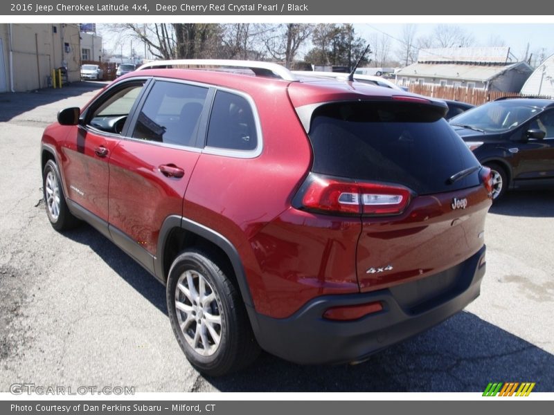 Deep Cherry Red Crystal Pearl / Black 2016 Jeep Cherokee Latitude 4x4