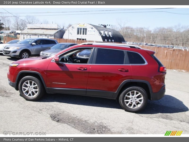 Deep Cherry Red Crystal Pearl / Black 2016 Jeep Cherokee Latitude 4x4