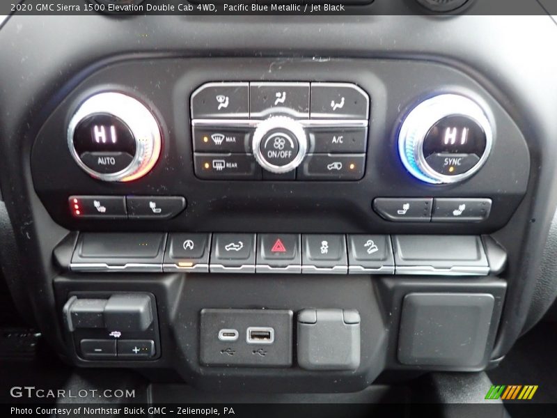 Pacific Blue Metallic / Jet Black 2020 GMC Sierra 1500 Elevation Double Cab 4WD