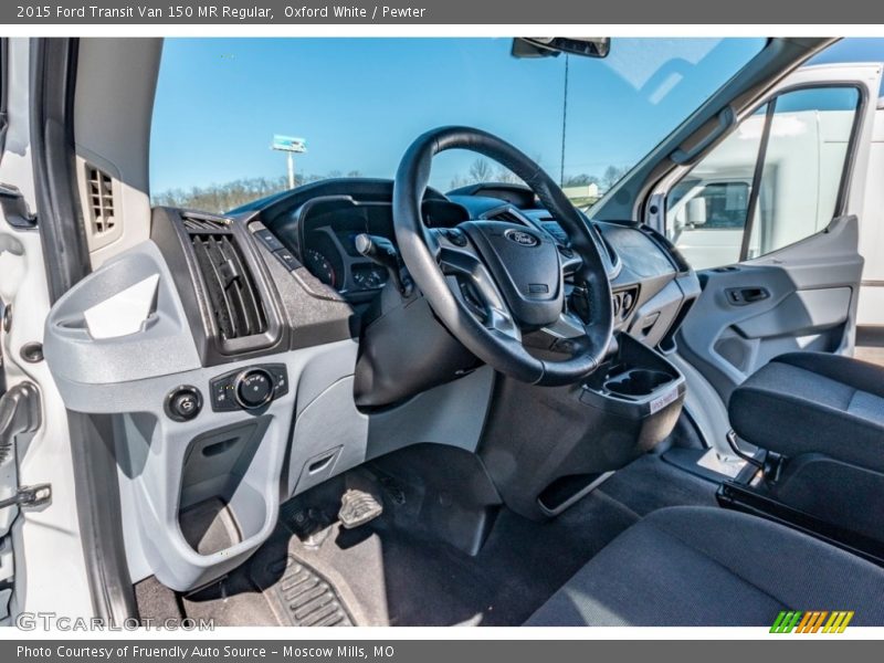 Oxford White / Pewter 2015 Ford Transit Van 150 MR Regular