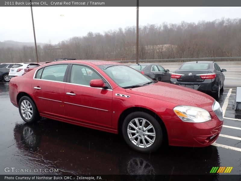 Crystal Red Tintcoat / Titanium 2011 Buick Lucerne CXL