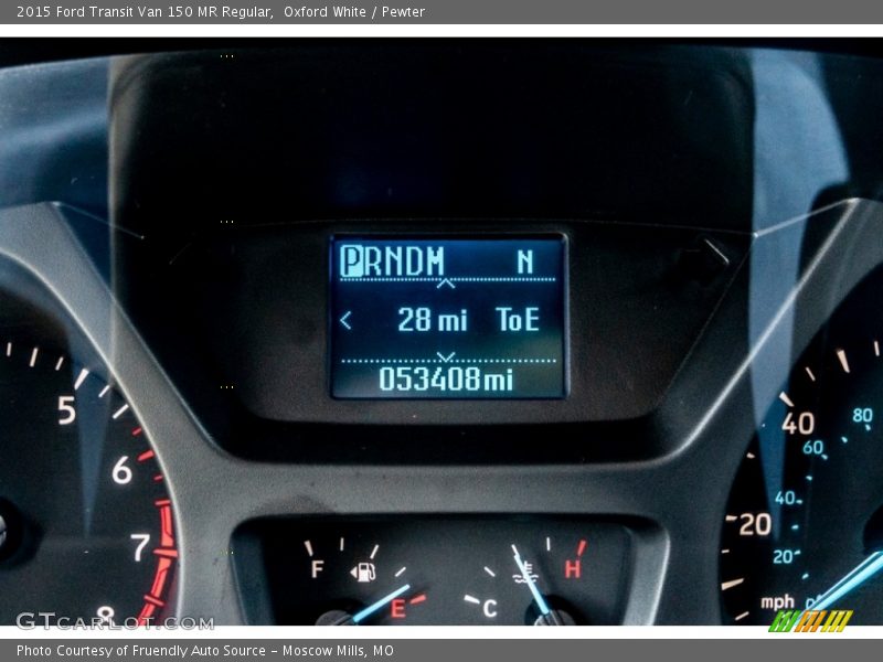 Oxford White / Pewter 2015 Ford Transit Van 150 MR Regular