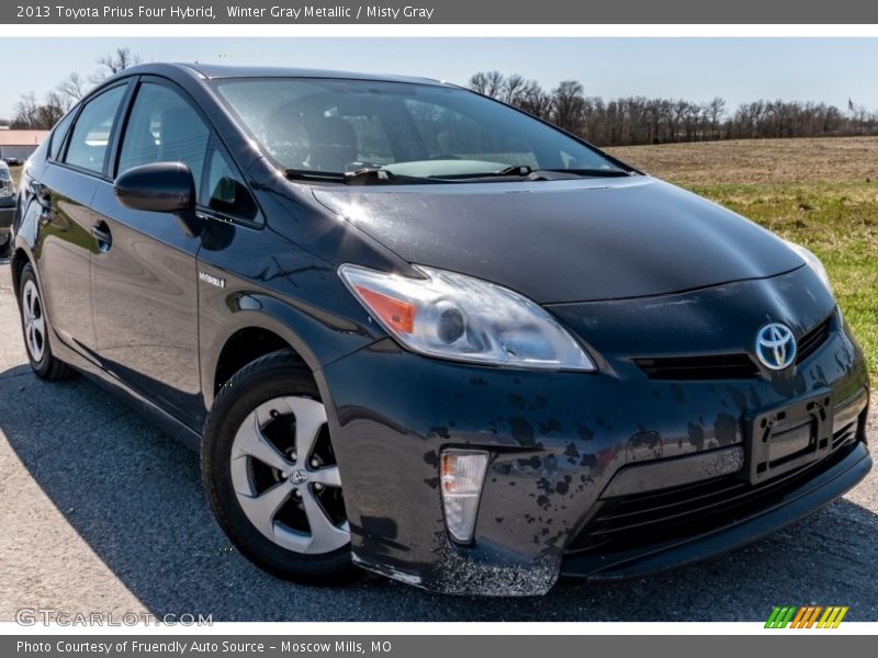 Winter Gray Metallic / Misty Gray 2013 Toyota Prius Four Hybrid