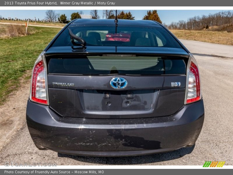 Winter Gray Metallic / Misty Gray 2013 Toyota Prius Four Hybrid