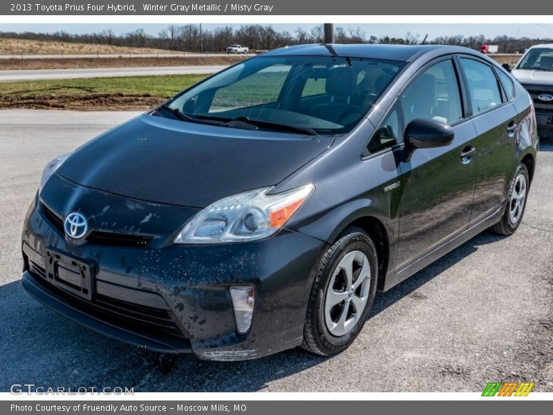 Winter Gray Metallic / Misty Gray 2013 Toyota Prius Four Hybrid