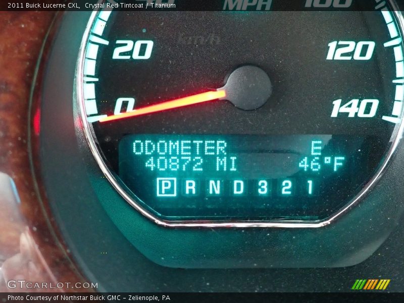 Crystal Red Tintcoat / Titanium 2011 Buick Lucerne CXL